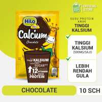 HiLo School Chocolate 10 Sachet - Susu Anak Tinggi Kalsium Protein Lebih Rendah Gula