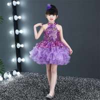 LOlanta 2Pcs Dress for Kids Girls Princess Sequin Tutu Dress Dance Performance Costume