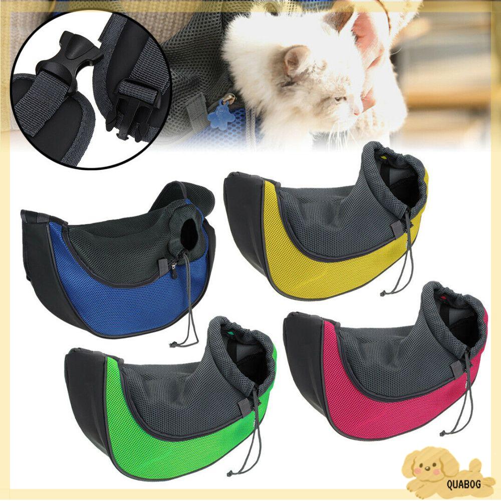 QUABOG Fashion Breathable Mesh Net Cloth Pet Travel Bag Dogs Handbag Pet