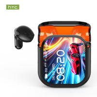 HTC NE20 AI Translator Earbud Smart Real-Time Translation Wireless Earbuds Bluetooth 6.0 HiFi Stereo Touch Control Headphones Live Translation Smart LED Screen HiFi Sound Quality Noise-Cancelling Bluetooth Earphone Waterproof Earbuds