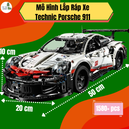 Lego Xe Technic Porsche 911, đồ chơi lắp ráp xe ô tô Porsche