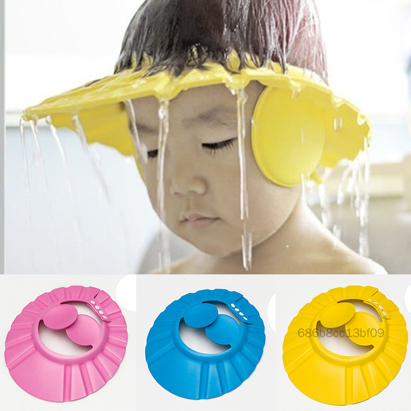 Mới điều chỉnh trẻ em mới có thể điều chỉnh trẻ em tắm tắm vòi hoa sen mũ với tai rửa tai khiên TF-MEL-VN