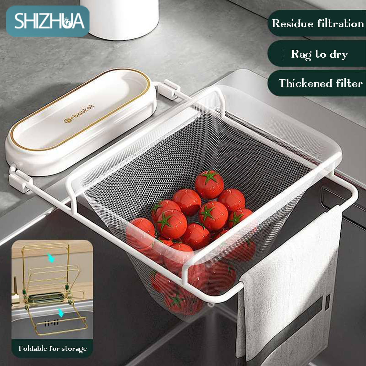 ตะแกรงเศษอาหาร ที่กรองเศษอาหาร กรองเศษอาหาร ถุงแยกอาหาร ชุดขาแขวน ถุงกรองเศษอาหาร ถุงตาข่าย ราคา 37 บาท*ส่งฟรี