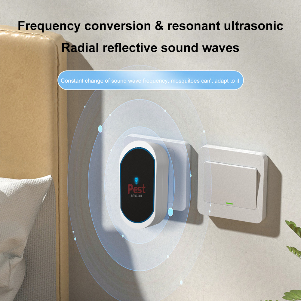 【NEW】 Ultrasonic Pest Repeller Electric Insect Killer No Noise for Garden Outdoor Cockroach and Spider Control ราคา 132 บาท*ส่งฟรี