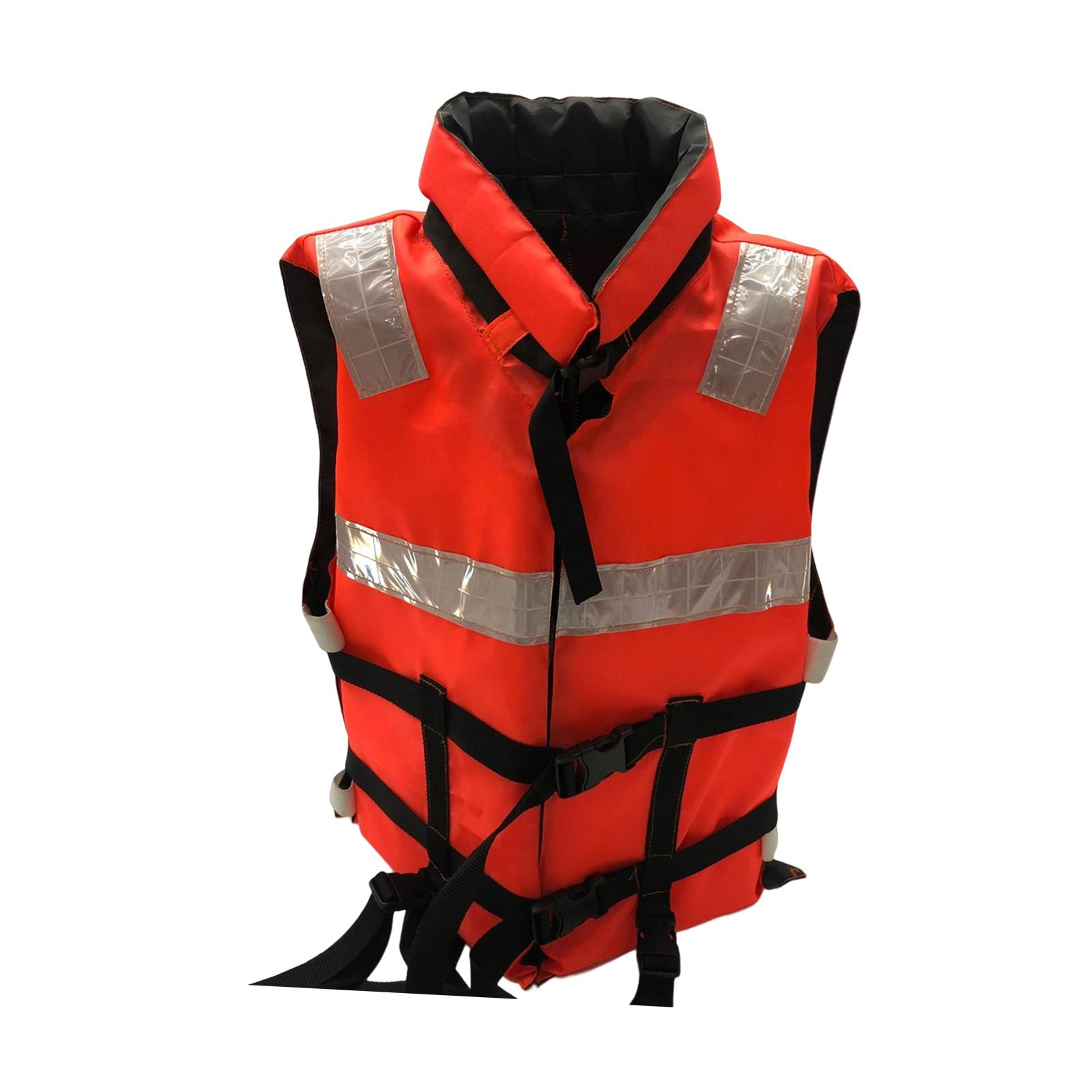 Orange Kayak Life Jacket Buoyancy Aids Skin Friendly Adjustable Elastic and Soft