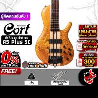 Cort A5 Plus SC สี Amber Open Pore เบสไฟฟ้า Cort A5-Plus SC Electric Bass Guitar ฟรีของแถม ส่งฟรี - เต่าแดง