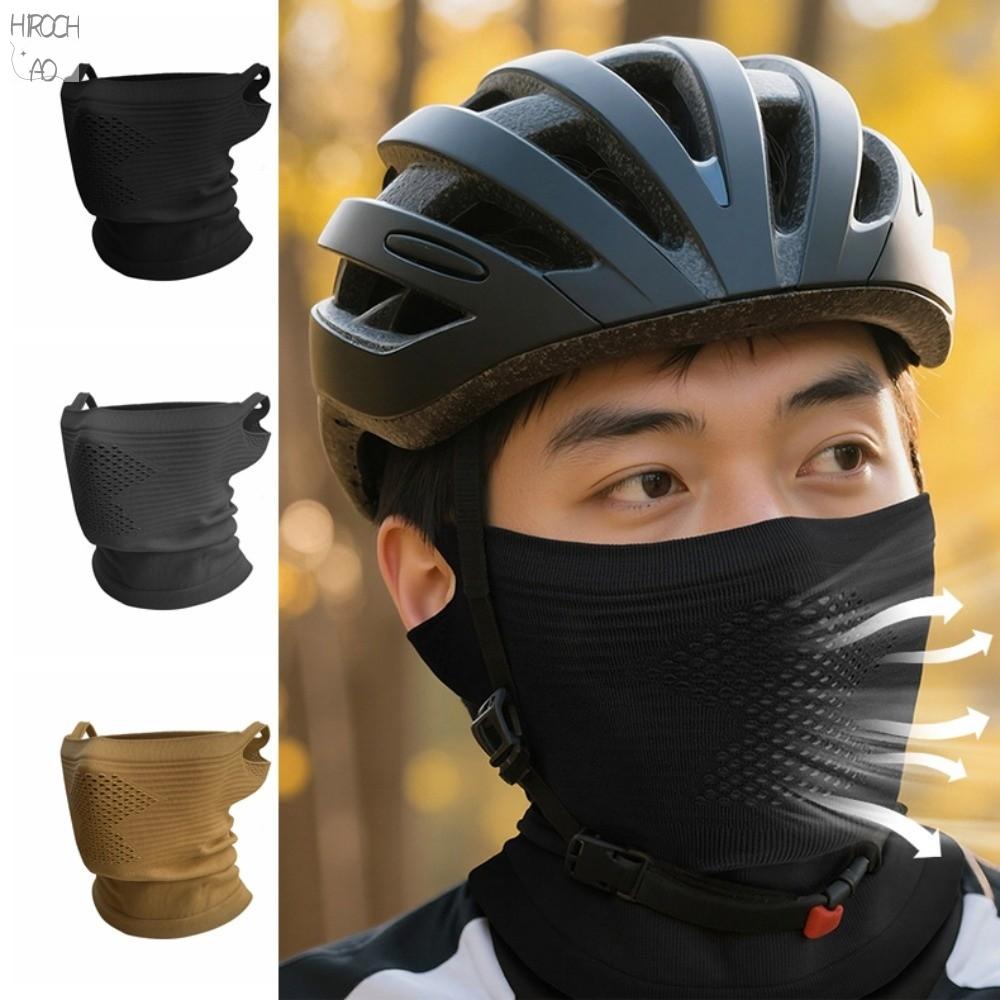 HIROCHAO Bảo vệ cổ  nạ cưỡi ấm áp Lưới rỗng Chống gió Khẩu trang đạp xe Mỏng Thoải mái Khăn che  ấm áp Ngoài trời