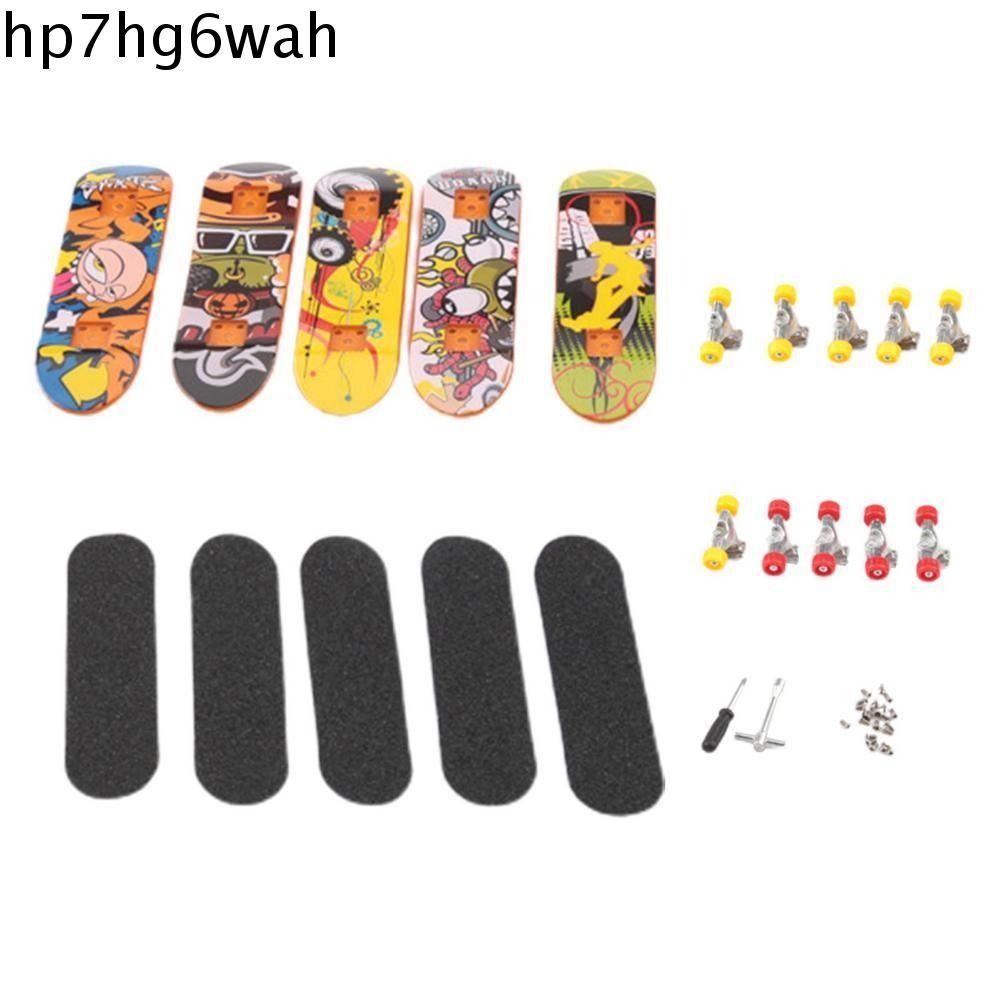 HP7HG Chuyên nghiệp Nhựa Quà tặng của người sưu tầm Đồ chơi để bàn Ván trượt mini Đồ chơi giáo dục Đồ chơi trẻ em Xe tay ga Bộ ván trượt ngón tay Ván lướt sóng ngón tay Xe tải trượt ván Mô hình ván trượt