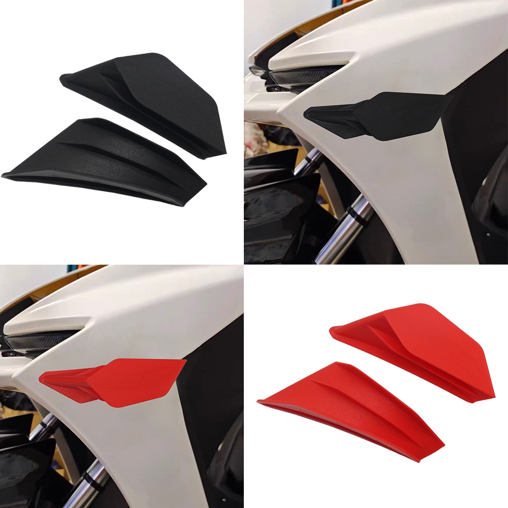 2pcs Motorcycle GP Winglets Kits Aerodynamic Wing Spoiler Universal Modification Motorcycles Accessories