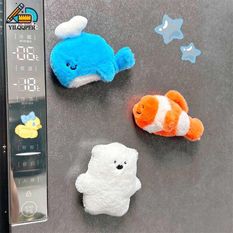 30PCS Marine Animal Plush Refrigerator Magnets Cute Sticker ราคา 1,826 บาท*ส่งฟรี