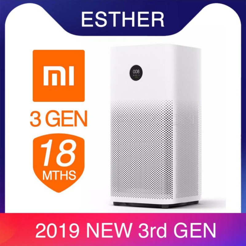 Xiaomi Smartmi 3 Air Purifier Fan with Mijia MiHome APP Control Active Charcoal Fibre HEPA Filter Singapore