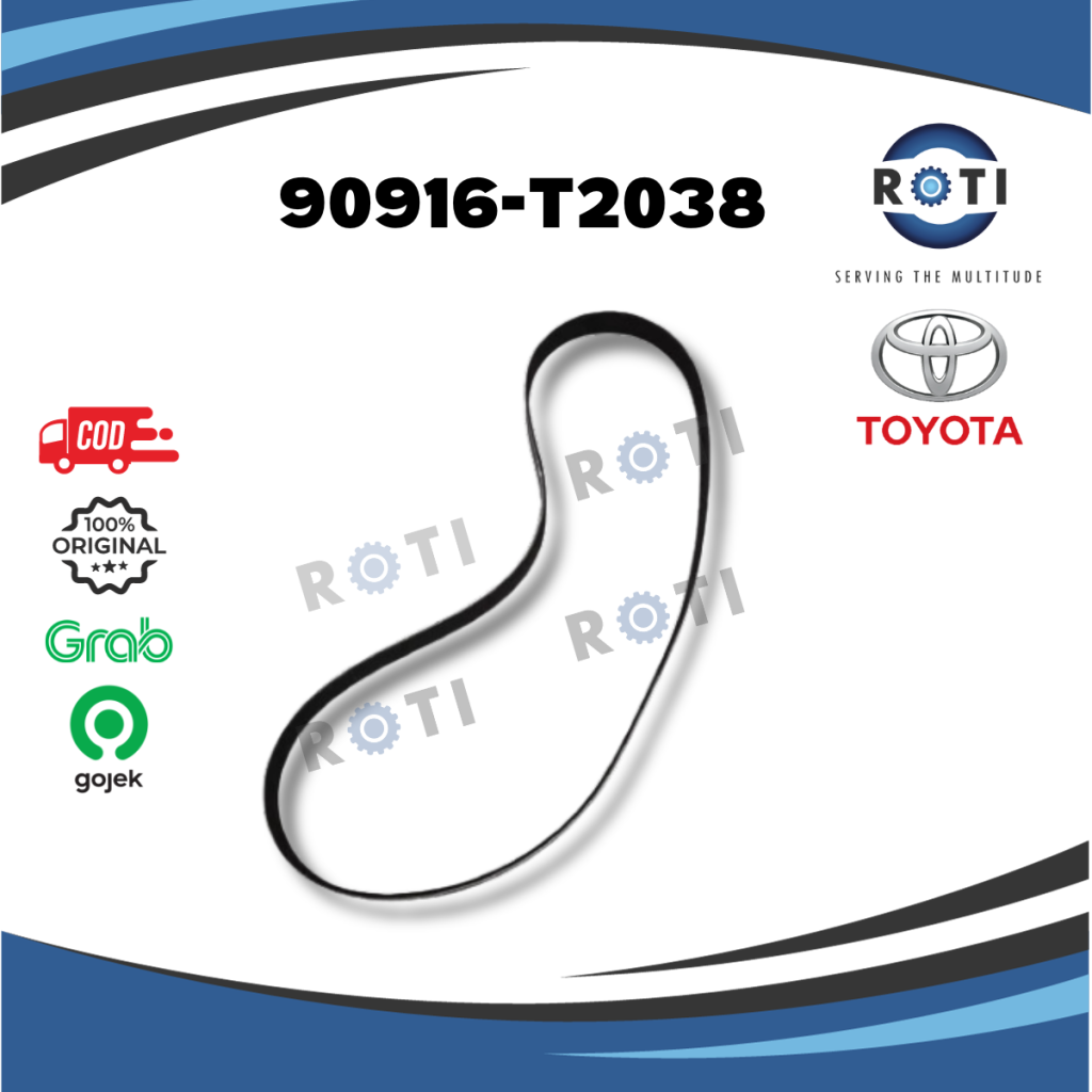 TOYOTA FAN BELT SIENTA 90916-T2038 GENUINE Harga 102,900 rupiah*Gratis Ongkir