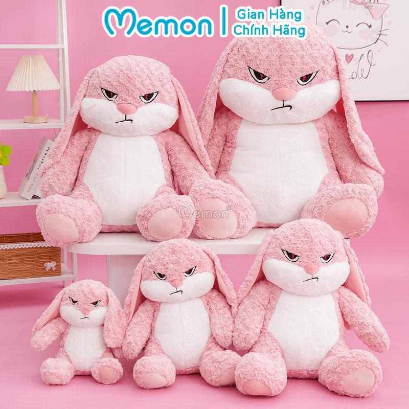 COD Gấu Bông Thỏ Bunny Mặt Qụao Giận Dữ Ngồi Nhồi Bông Mềm Mịn Cao Cấp Memon FD77