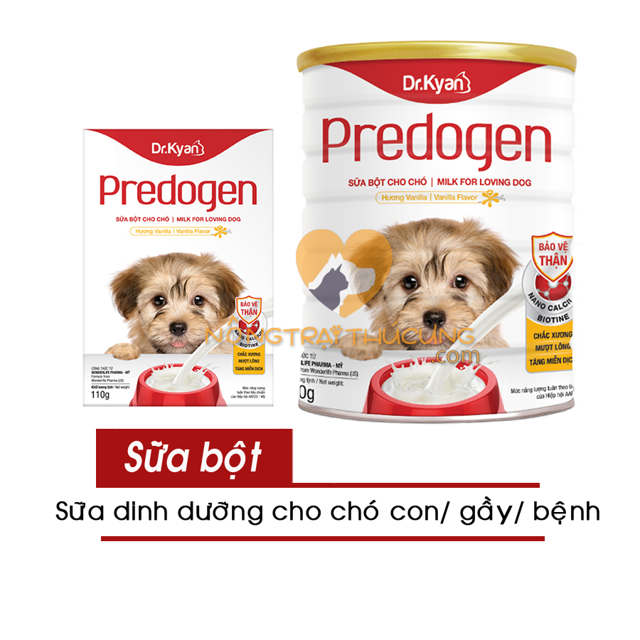 Sữa Bột Dinh Dưỡng Dr.Kyan Predogen Cho Chó Con - 110g/400g - NôngTrạiThúCưng.com