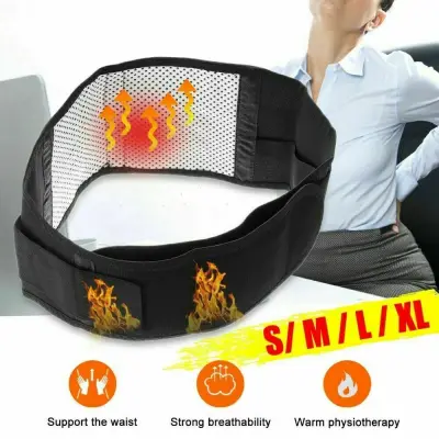 【Ready Stock/COD】1 PCS Health Care Waist Strap Self Heating Pad Pain Relief Therapy Belt Protector Brace Waist Brace Belt Tourmaline Magnetic Back Support Belt