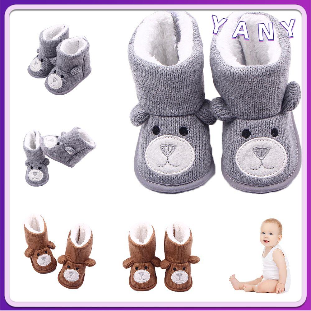YANY Fashion Toddlers Cartoon Baby Knitting Shoes Warm Boots Infant First