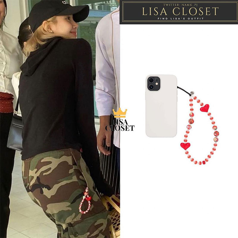 Phone Beaded Strap BLACKPINK Jennie Rosé inspired Phone Lanyard K-pop Korean
