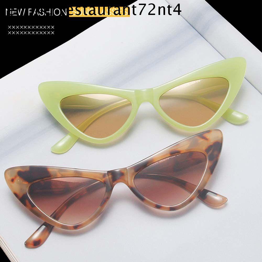 INDRES Thời trang Mùa hè Bãi biển Nhựa Khung Ngoài trời Màu thạch Người đàn ông của Kính Cat Eye Sunglasses Phụ nữ của Kính Mát Hình dạng tam giác Kính