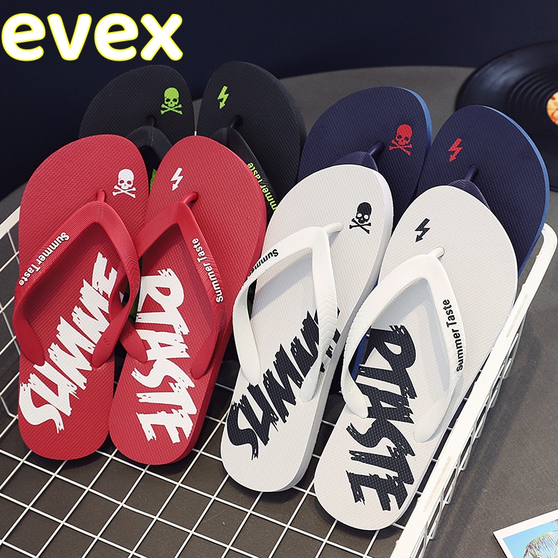 evex Dép xăng đan nam mùa hè Dép lê đi biển Ngoài trời dép đi bơi ngoài trời mềm mại cho kỳ nghỉ