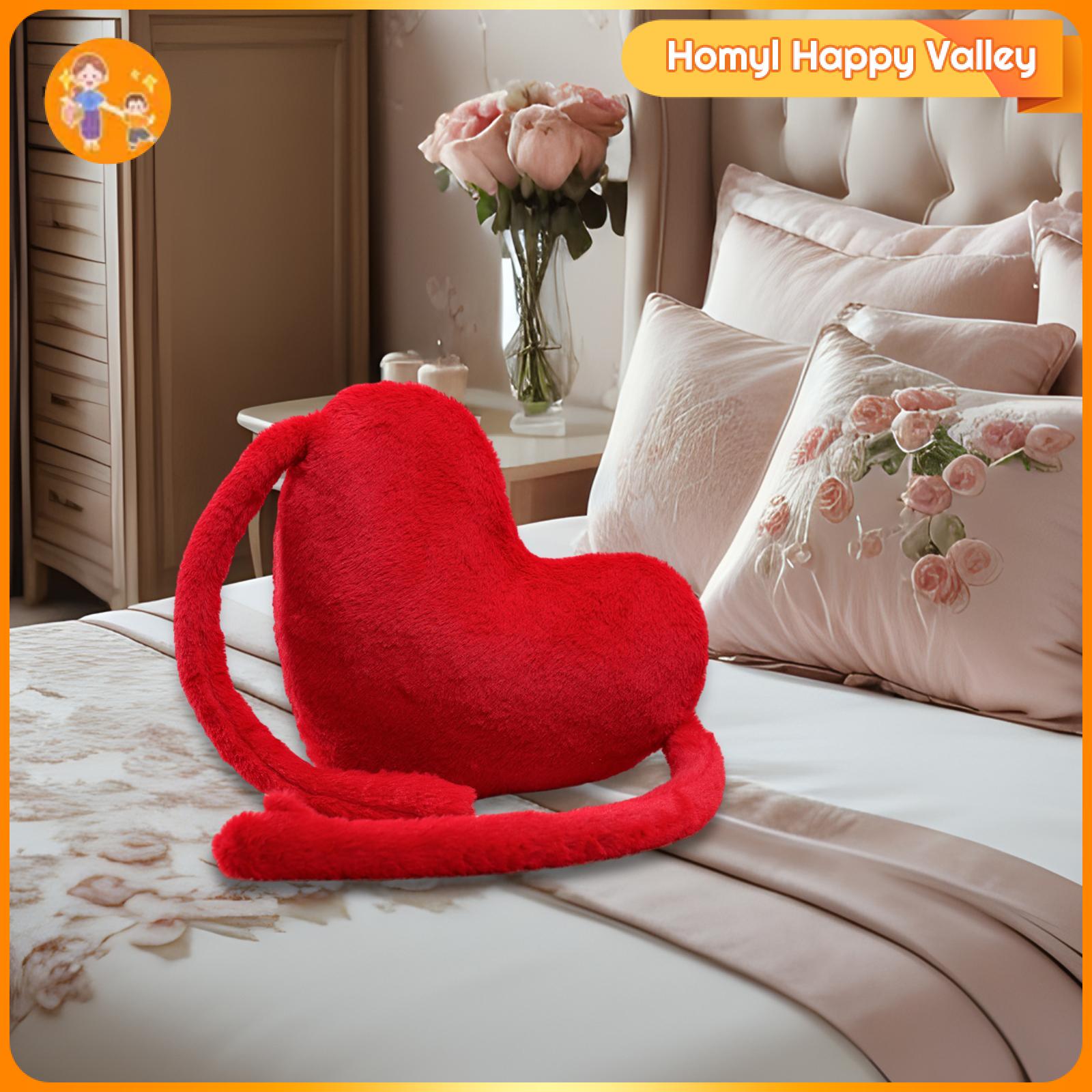 Homyl Love Heart Shaped Pillow Cute Soft Plush Throw Pillow, Valentines Day Decor for Sofa, Outdoor, Girlfriend ราคา 213 บาท*ส่งฟรี