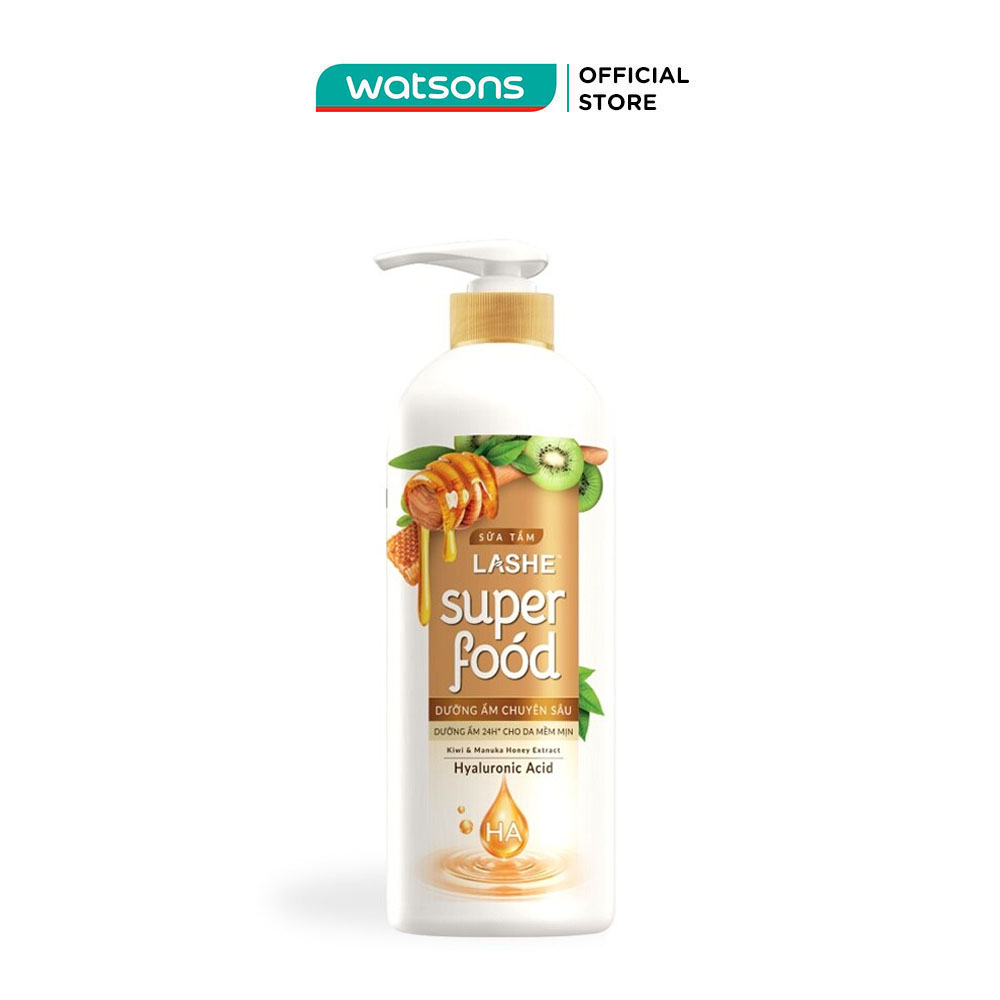 Sữa Tắm Lashe Superfood Dưỡng Ẩm Chuyên Sâu 610g