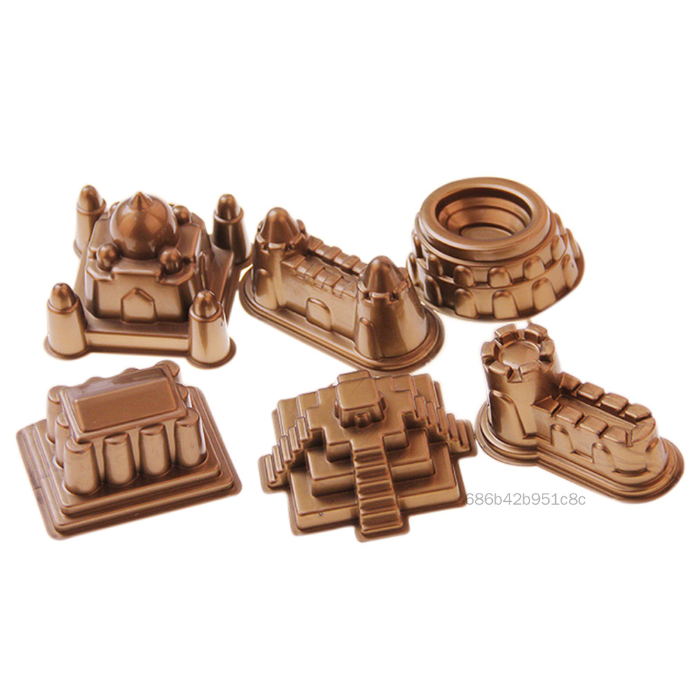 Castle Castle Sand Mold nhựa mùa hè Bãi biển Trẻ em Đồ chơi Đồ chơi Model Model để di chuyển cát ma thuật TF-Mel-VN