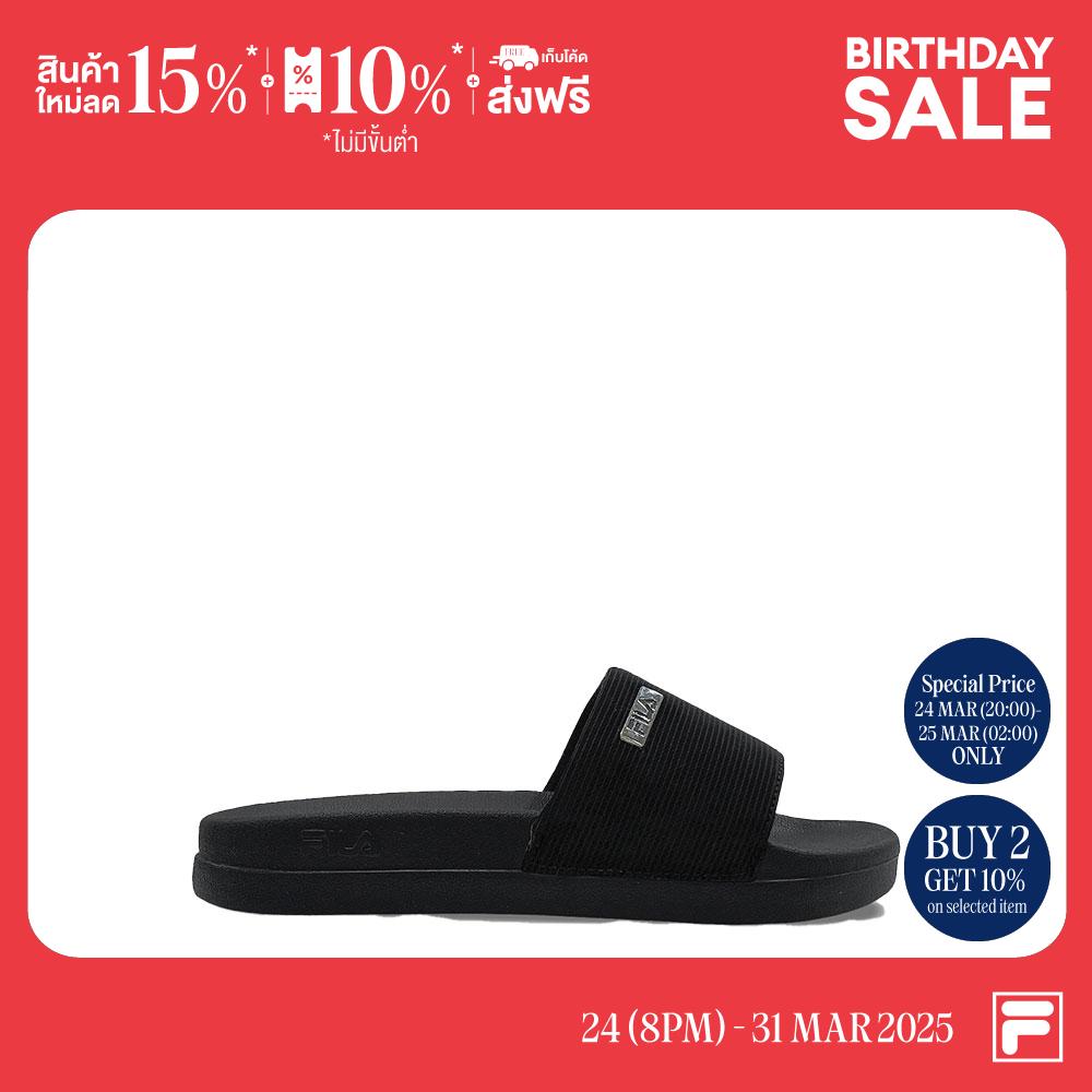 FILA SLIDES WARMTH Product Code : SDS250206W - BLACK ราคา 690 บาท*ส่งฟรี