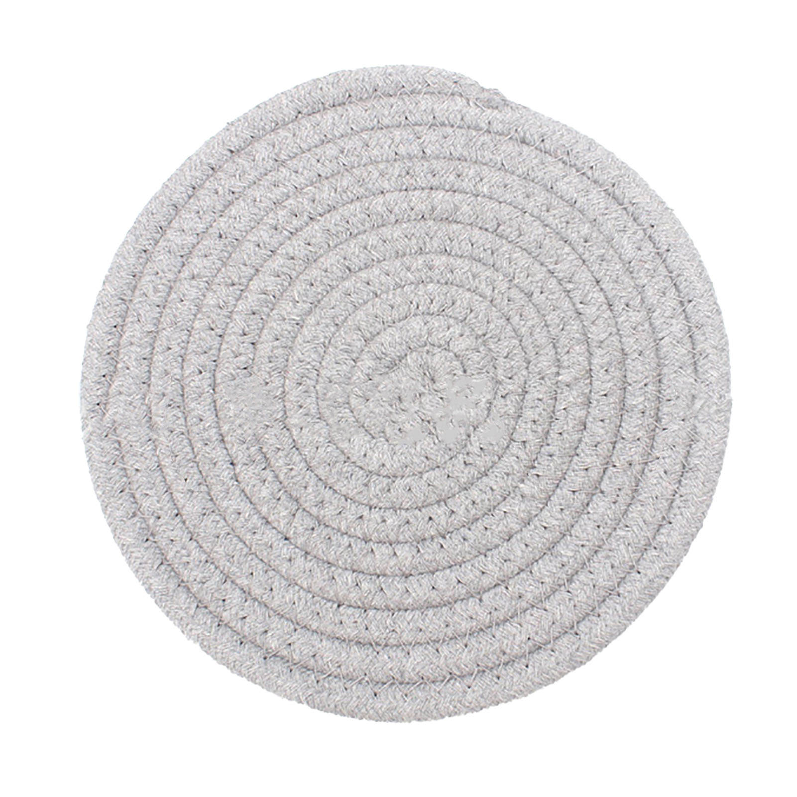 Cup Pad Round Handmade Drink Coaster Versatile Woven Cotton Thread for Home Decor