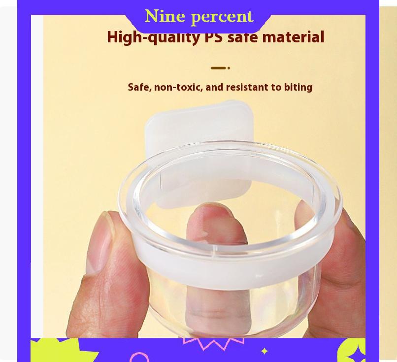 Nine percent Bird Feeding Bowl Detachable Transparent Bowl Plastic Food Cup For Cage Convenient Hanging Seed Water Feeder For Parrots - 2