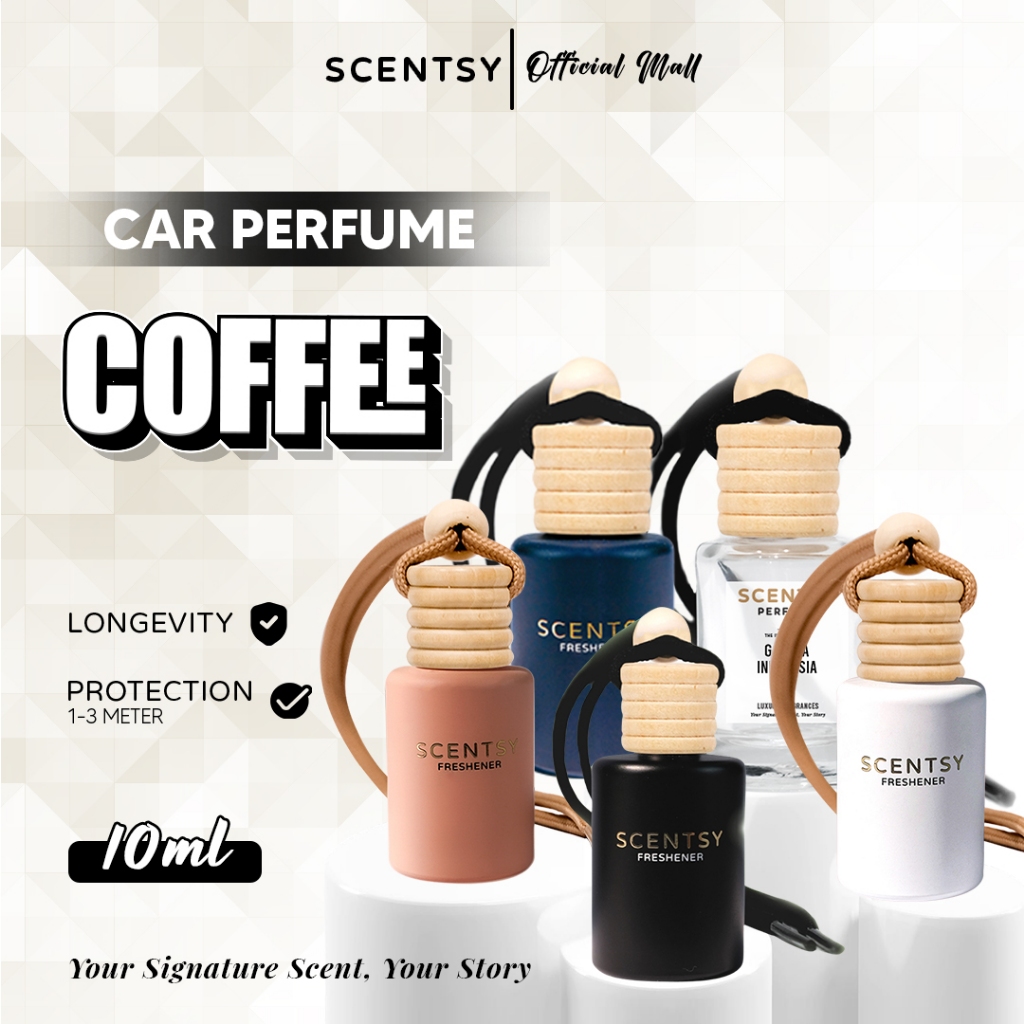 SCENTSY Parfum Mobil COFFEE KOPI CAPPUCCINO Pengharum Anti Mual 10ml Pewangi Ruangan Kantor Toilet Kamar tidur Lemari Inspired by Fragrance Aroma Terapi Mewah Parfum Gantung Capit Jepit AC Aksesoris Mobil Harga 17,950 rupiah*Gratis Ongkir