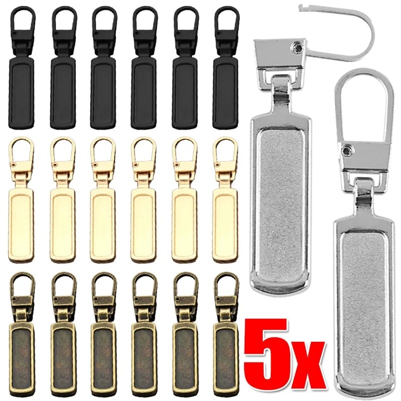 Có Thể Tháo Rời Dây Kéo Kéo thay thế phổ biến Tab Dây Kéo Đầu Thanh Trượt Bộ đồ nghề điện Cho Vali Túi đồ may thủ công tự làm Quần Áo