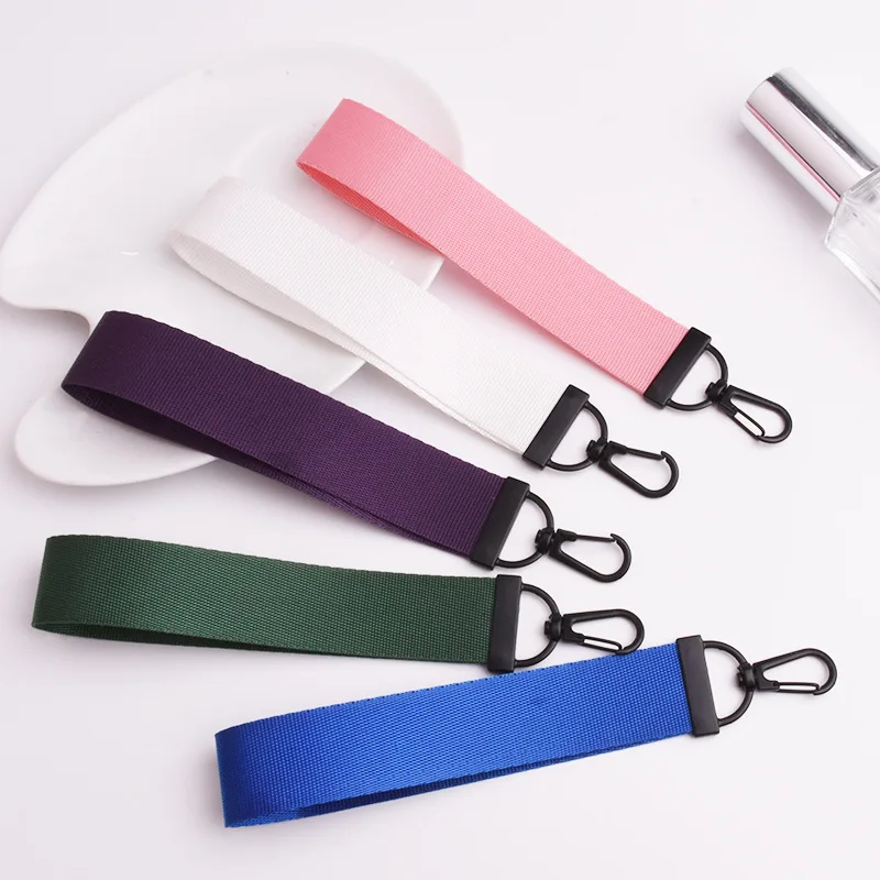 {BX Automotive supplies} Simple Canvas Strip Keychain Personality Oxford Cloth Sturdy Schoolbag Pendant Accessories Gift Wholesale