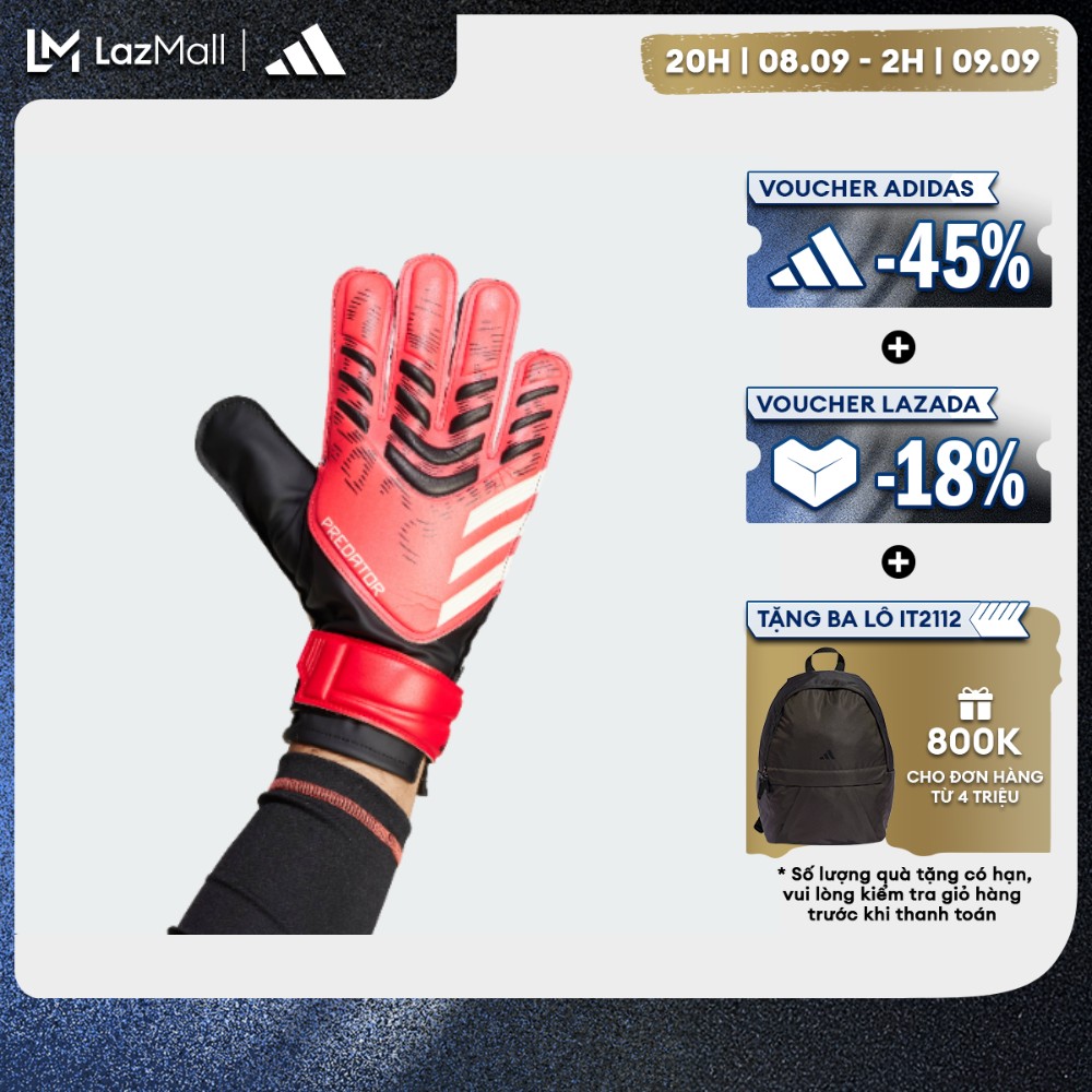 adidas Bóng đá Găng Tay Thủ Môn Tập Luyện Predator Unisex Đen JH3805