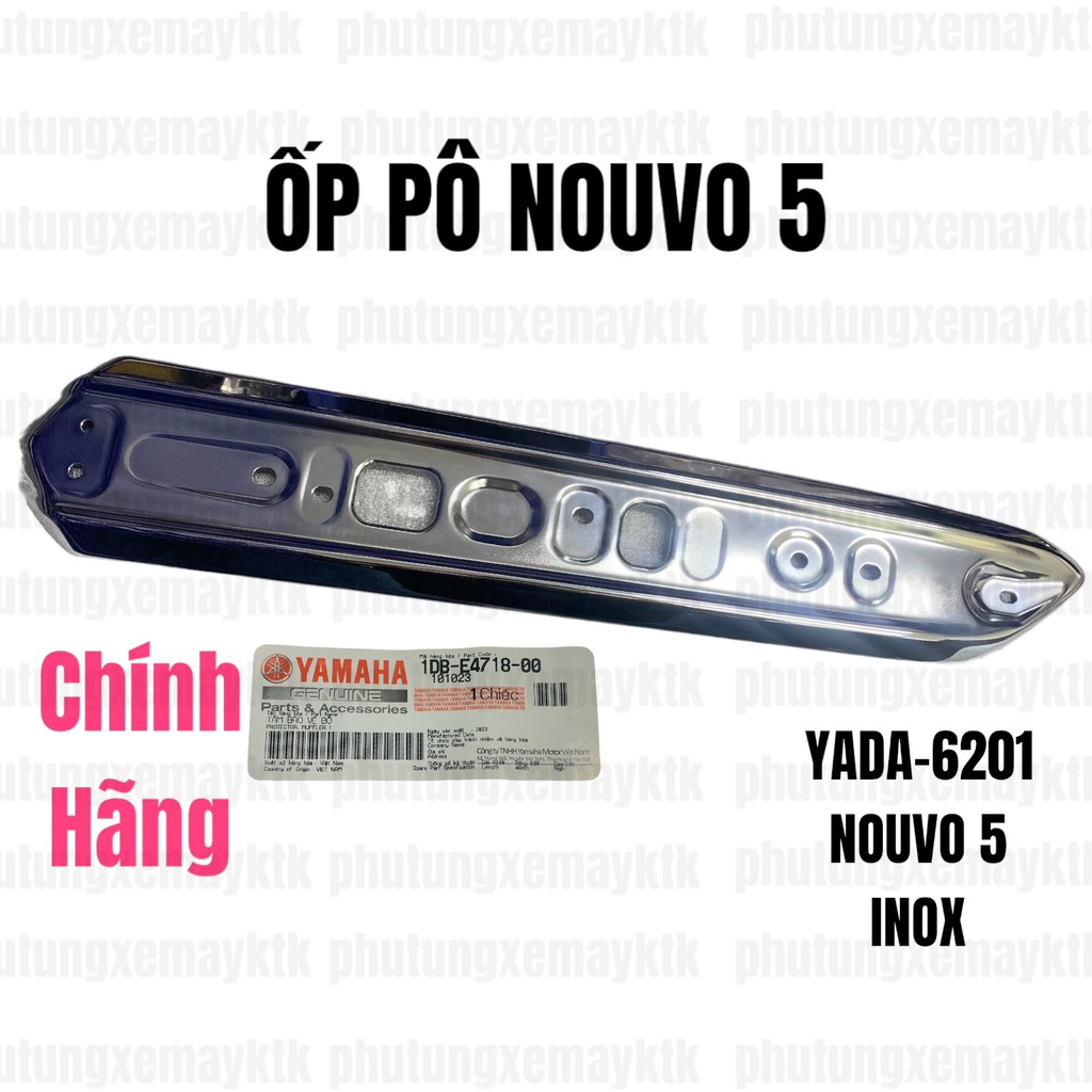 Yada-6201-ốp pô nouvo 5-inox phụ tùng phụ kiện xe máy cpch
