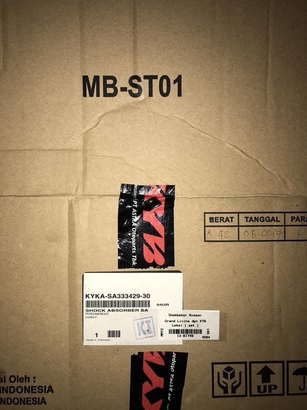 SHOCK ABSORBER GRAND LIVINA DPN KYKA-SA 333429-30 KAYABA SET 61749 Harga 1,731,000 rupiah*Gratis Ongkir