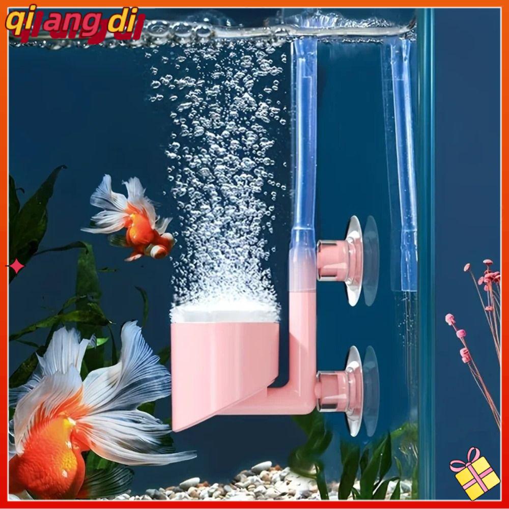 QIANGDI mini Bơm khí bể cá Bong bóng siêu dày đặc Công việc im lặng Bộ tạo bọt cho bể cá Cao cấp Khay bong bóng Máy khuếch tán không khí Trang chủ