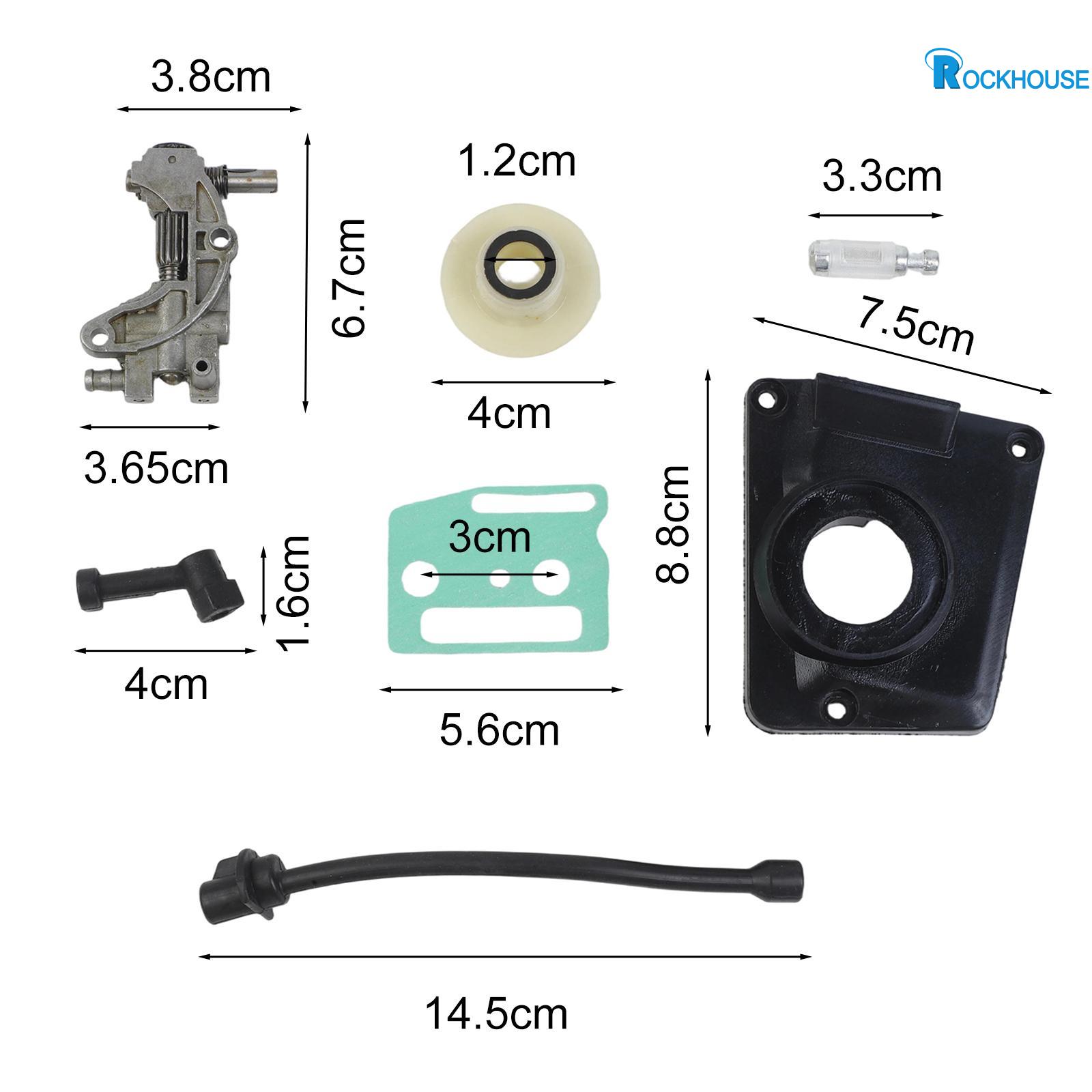 【Rockhouse】 For CHINESE Chainsaw Compatible Oil Drive Pump Kit for 4500 5800 45CC 52CC 58CC [New Products] ราคา 157 บาท*ส่งฟรี
