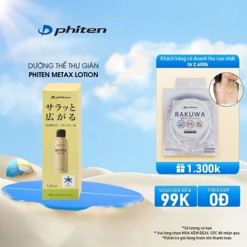 Phiten Metax Lotion B Relaxing Cream 120ml