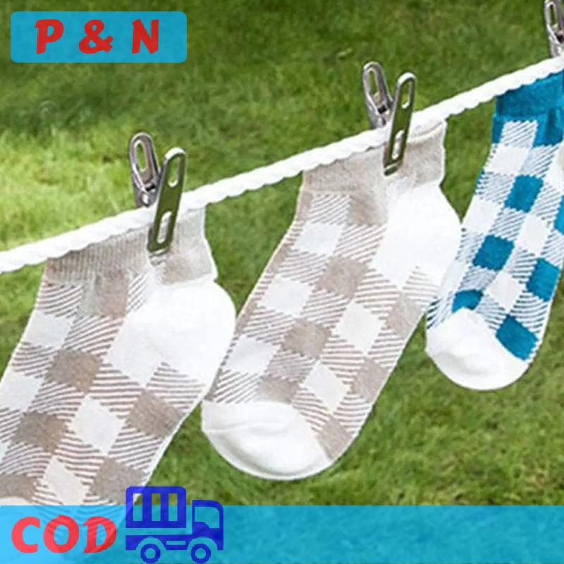 P&N 10 20 cái kẹp quần áo bằng thép không gỉ Kẹp giặt kẹp gia dụng kẹp chống gió kẹp kim loại kẹp