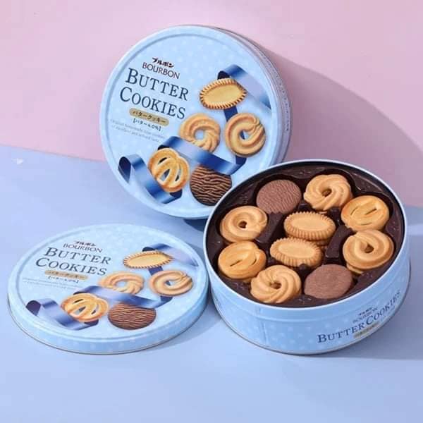 Bánh quy bơ Nhật butter cookies - Torte cookies Bourbon 300g  xanh leetrinh