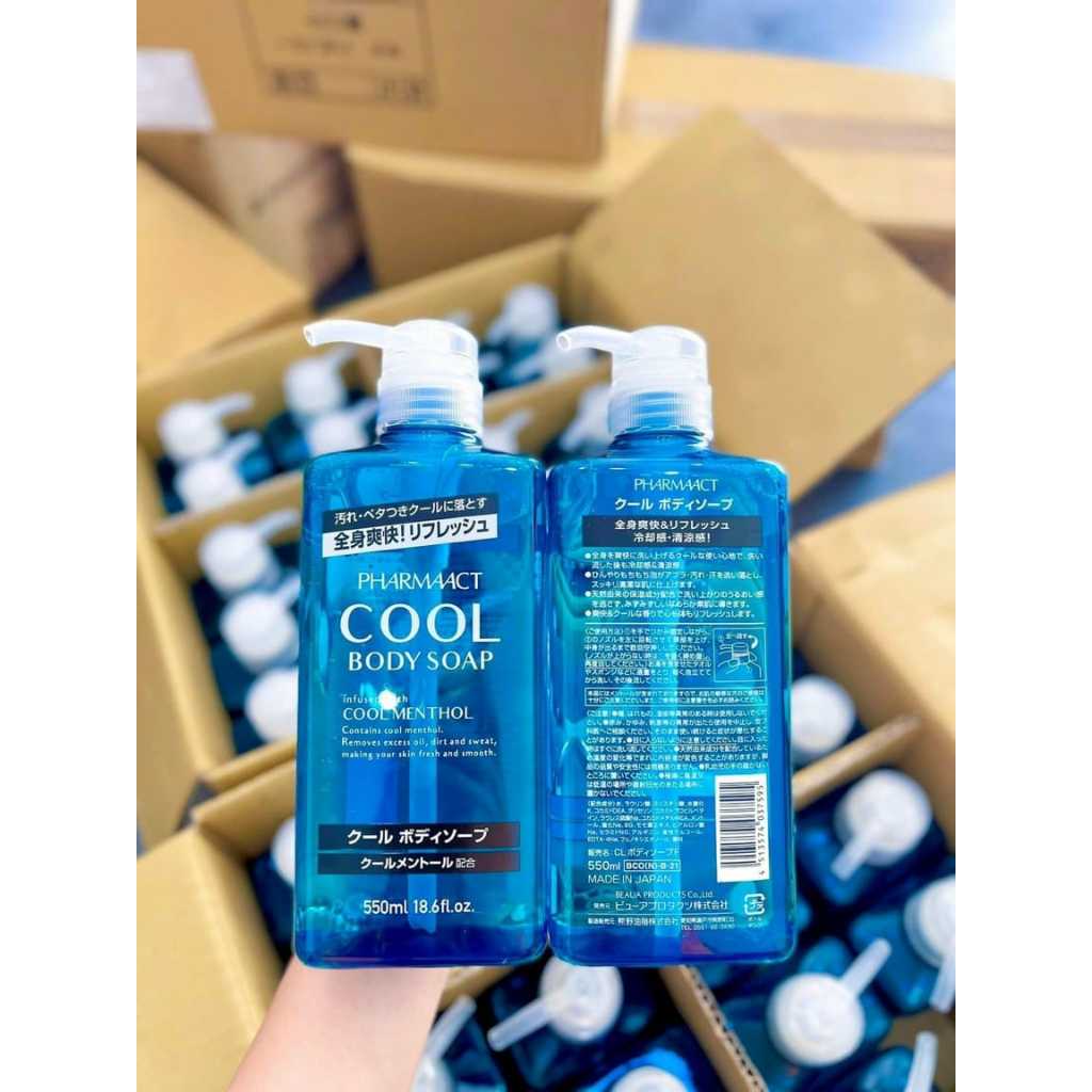 Sữa tắm cho nam Pharmaact Cool 550ml NHẬT BẢN