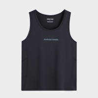 Áo Ba Lỗ Tanktop Đen Nam logo Aristino dáng suông thoải mái không tay cổ tròn ATT005AS0