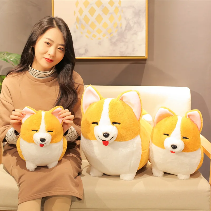 【BBVXG】 38/45/60cm Lovely Corgi Dog Plush Toy Stuffed Soft Animal Cartoon Pillow Cute Christmas Gift for Kids Kawaii Valentine Present ราคา 1,398 บาท*ส่งฟรี