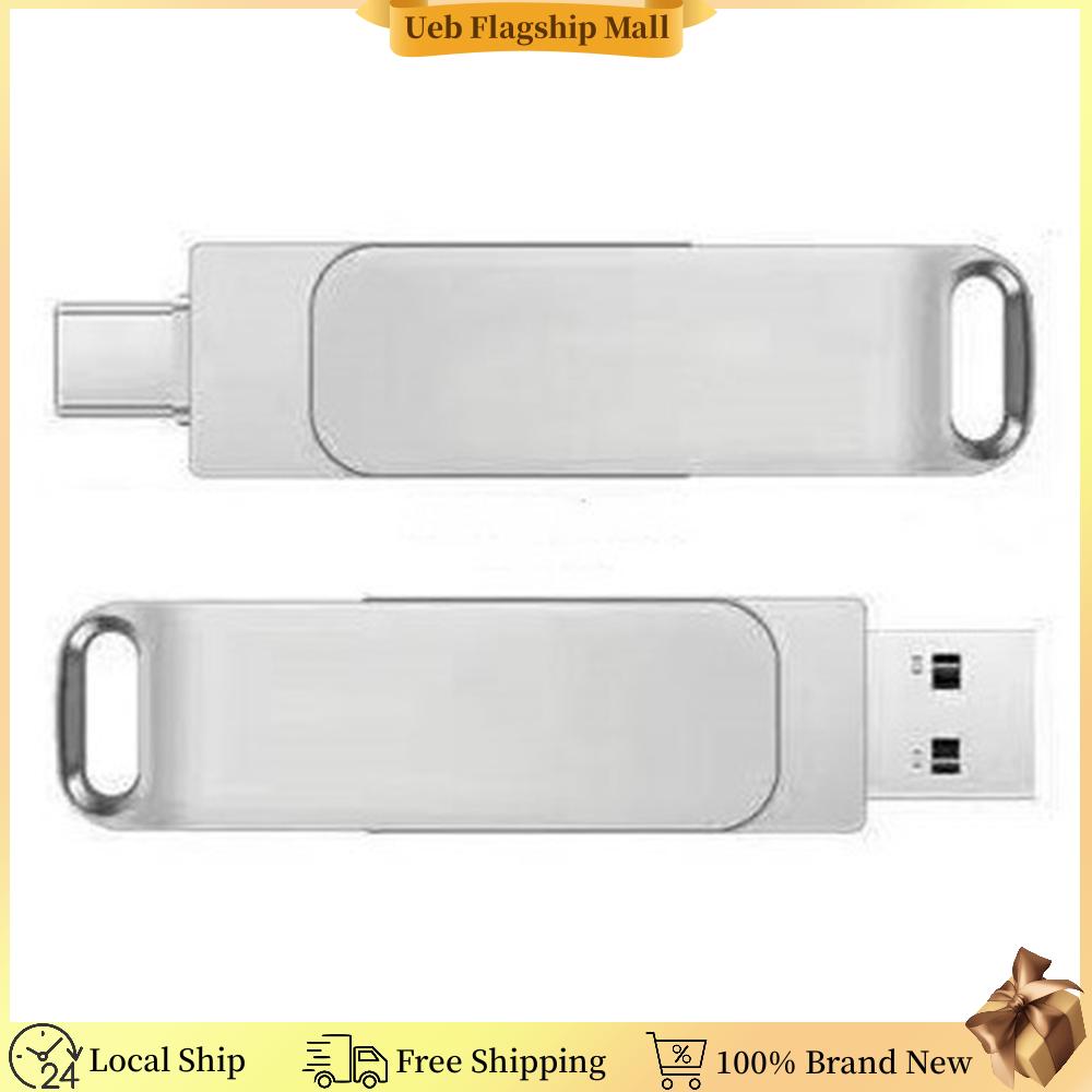 [ueb Flagship Mall] แฟลชไดรฟ์ USB 2TB ตัวเรือนโลหะดีไซน์แบบหมุนได้ ไดรฟ์ธัมบ์ไดรฟ์ 2TB ความจุขนาดใหญ่สำหรับรูปภาพและวิดีโอ ถ่ายโอนข้อมูลสำรอง ราคา 203 บาท*ส่งฟรี