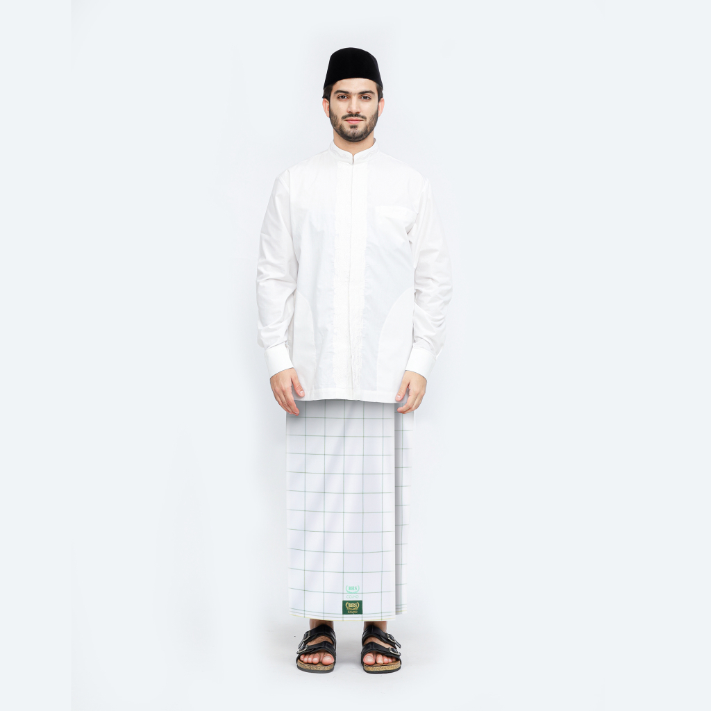 Sarung BHS Cosmo Gold Motif K26 DGP Putih Harga 385,000 rupiah*Gratis Ongkir