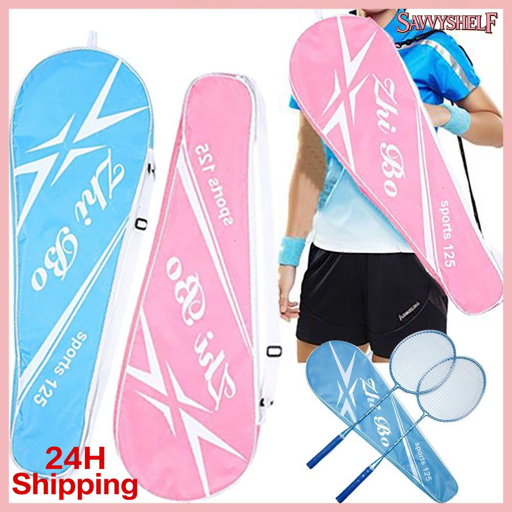 SAVVYSHELF Quà Tặng Sức chứa lớn Không thấm nước Túi đựng vợt cầu lông Một bên vai Vỏ bảo vệ Túi đựng vợt