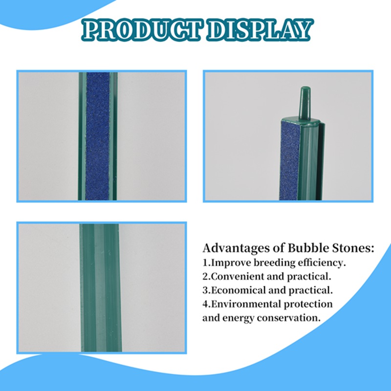 IN Stock Fish Tank Aquarium 20" Long Bubble Release Air Stone Airstone Green Blue
