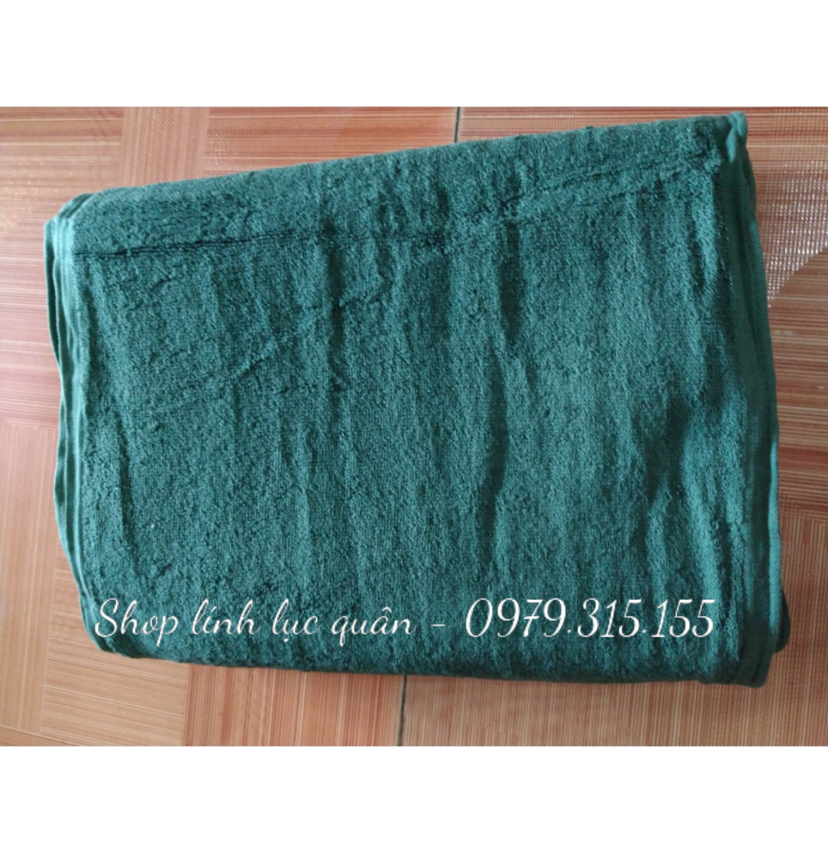 Khăn mặt màu xanh lá kích thước 35x75cm