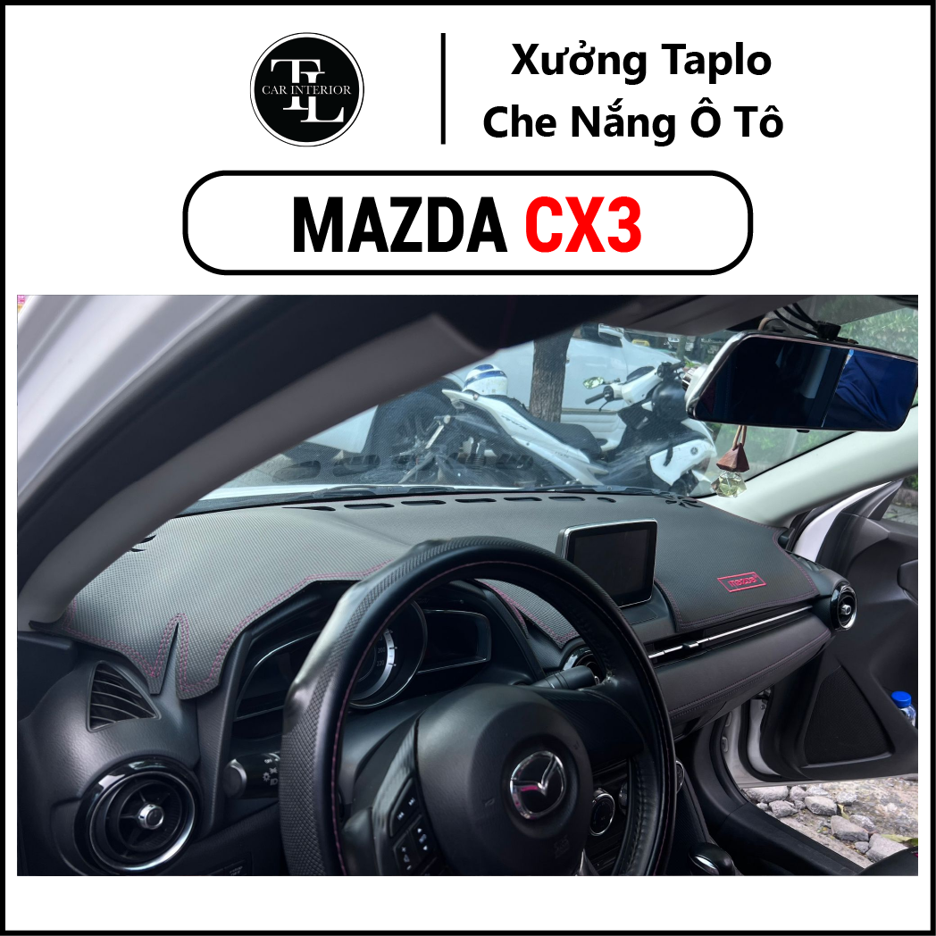 Mazda Cx3 2021 - 2026 Car Dashboard Mats, Carbon Leather, Sheepskin Velvet with Thick 3-Layer Anti-Slip Base, 12-Month Warranty Giá 464,100 Đồng*Miễn phí vận chuyển