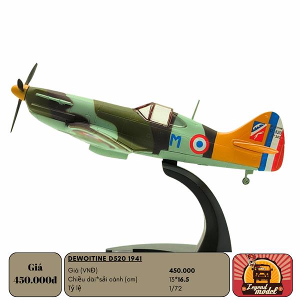 Mô hình máy bay Dewoitine D520 1941